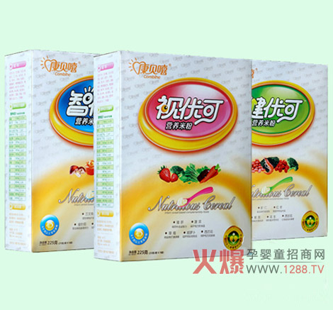 康貝嘻優(yōu)護(hù)米粉系列片狀工藝更易吸收