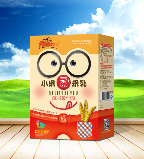  咪可鈣鐵鋅營養(yǎng)小米蒸米乳盒裝