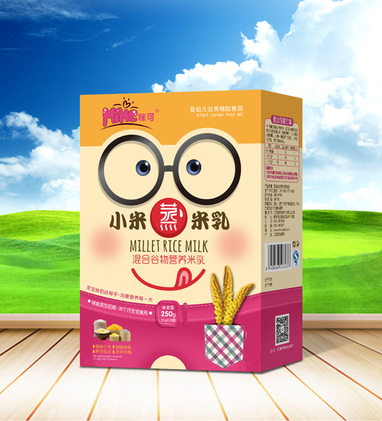  咪可混合谷物營養(yǎng)小米蒸米乳盒裝