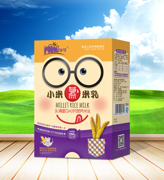 咪可乳清蛋白營養(yǎng)小米蒸米乳盒裝