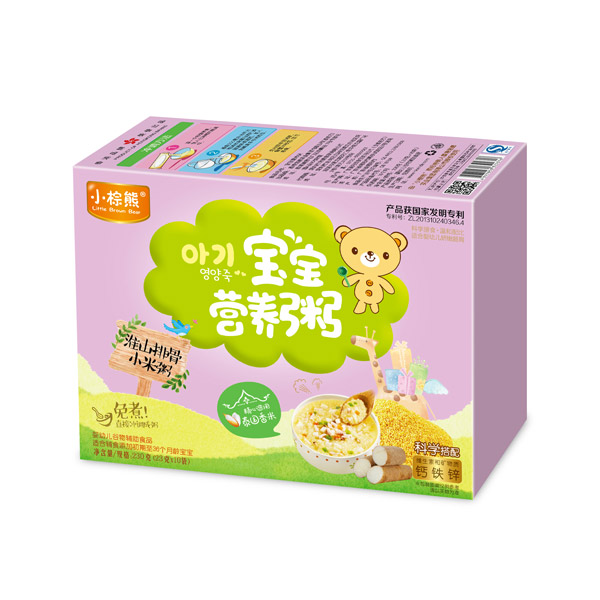  小棕熊寶寶營(yíng)養(yǎng)粥淮山排骨小米粥