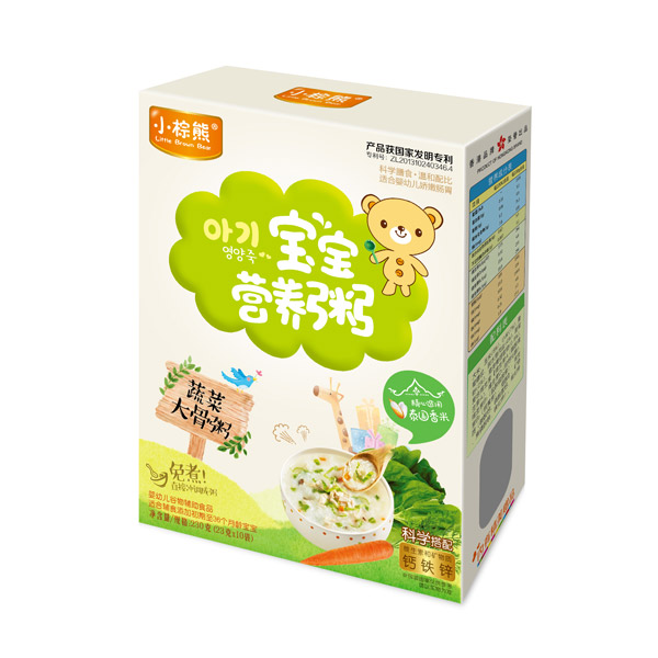  小棕熊寶寶營(yíng)養(yǎng)粥蔬菜大骨粥