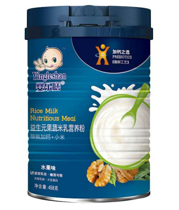 嬰樂膳益生元果蔬米乳營養(yǎng)粉水果味 核桃加鈣+小米