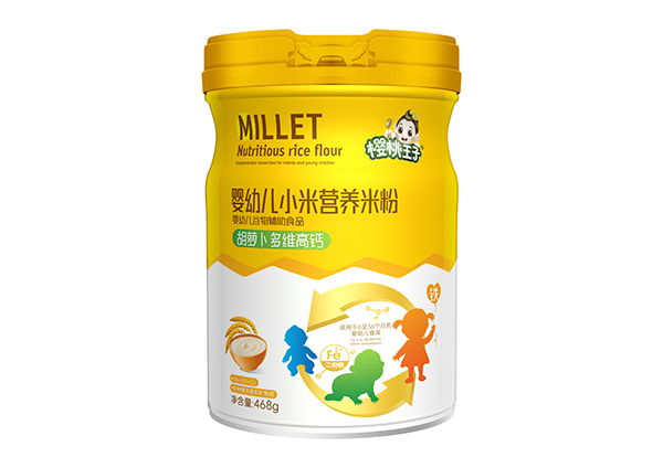  櫻桃王子?jì)胗變盒∶谞I養(yǎng)米粉 胡蘿卜多維高鈣 聽裝 