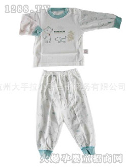 哆啦小貝嬰兒中領(lǐng)肩開(kāi)套