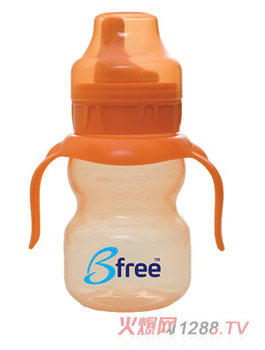 Bfree橙色雙柄易把握簡(jiǎn)易學(xué)飲杯200ml