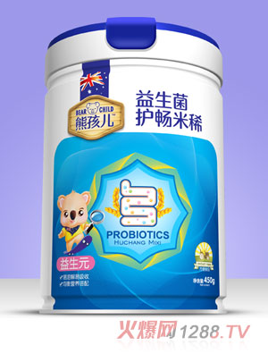 熊孩兒益生菌護暢米?。▓A聽）