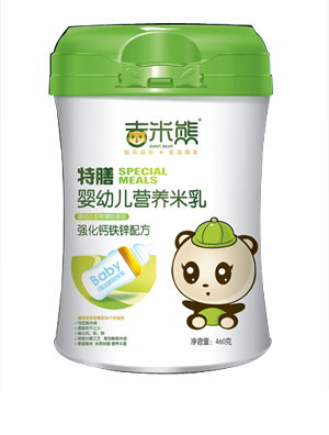 吉米熊特膳嬰幼兒營養(yǎng)米乳-強(qiáng)化鈣鐵鋅配方 桶裝