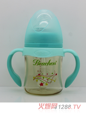 貝臣150ml 寬口PPSU帶手柄自動吸奶瓶