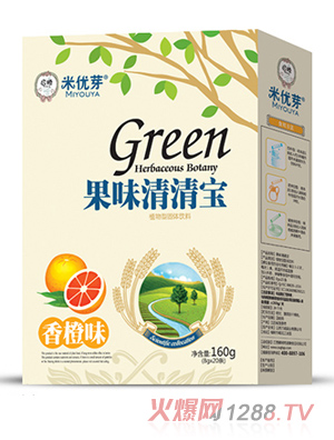 米優(yōu)芽果味清清寶-香橙味盒裝