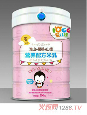 愛(ài)兒佳營(yíng)養(yǎng)配方米乳罐裝-淮山+葛根+山楂