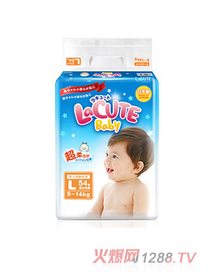 樂(lè)可愛日本原裝紙尿褲大號(hào)l54片(9-14kg)