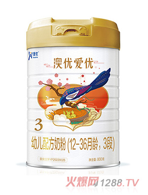 澳優(yōu)愛(ài)優(yōu)幼兒配方奶粉（12-36月齡，3段）