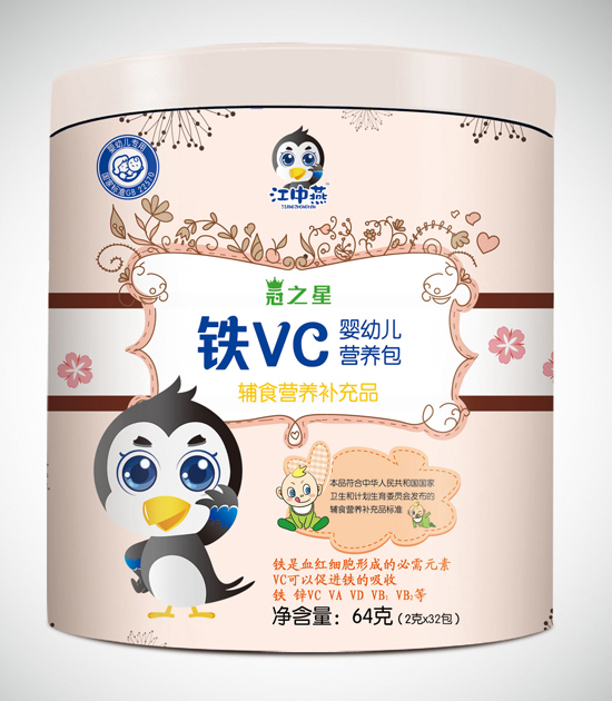  江中燕鐵罐鐵VC嬰幼兒營養(yǎng)包 （32包）