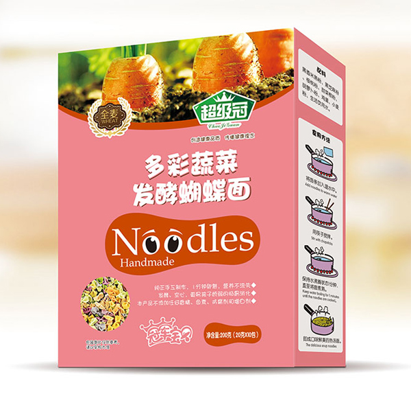   超級冠多彩蔬菜蝴蝶面